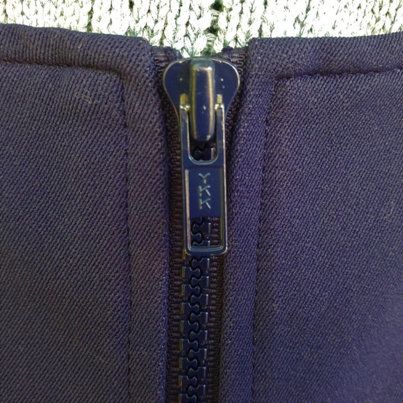 Obermeyer Vintage Navy Ski Pant Bibs Zip Stretch Snow Gaiters Stirrup Japan 10 - Picture 6 of 8